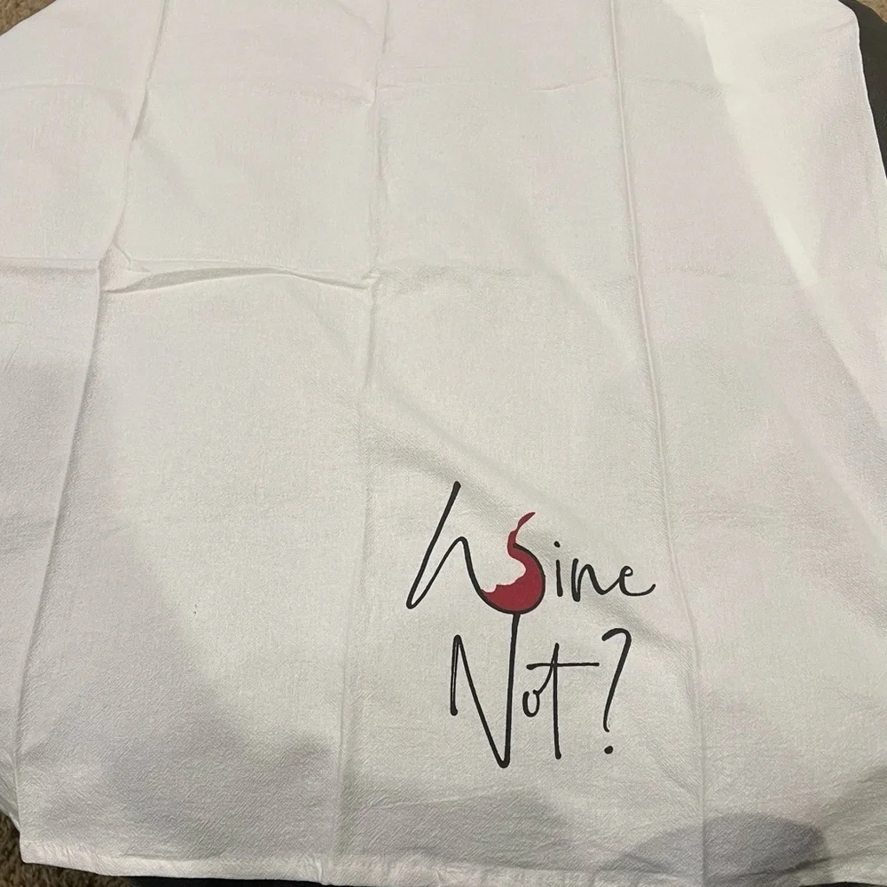 New! Wine Tool Kit With “Wine Not” Decorative Towel